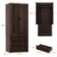 Système d'organisation 27,5 po x 68 po avec 3 tiroirs, armoire avec portes et tringle-1532533746