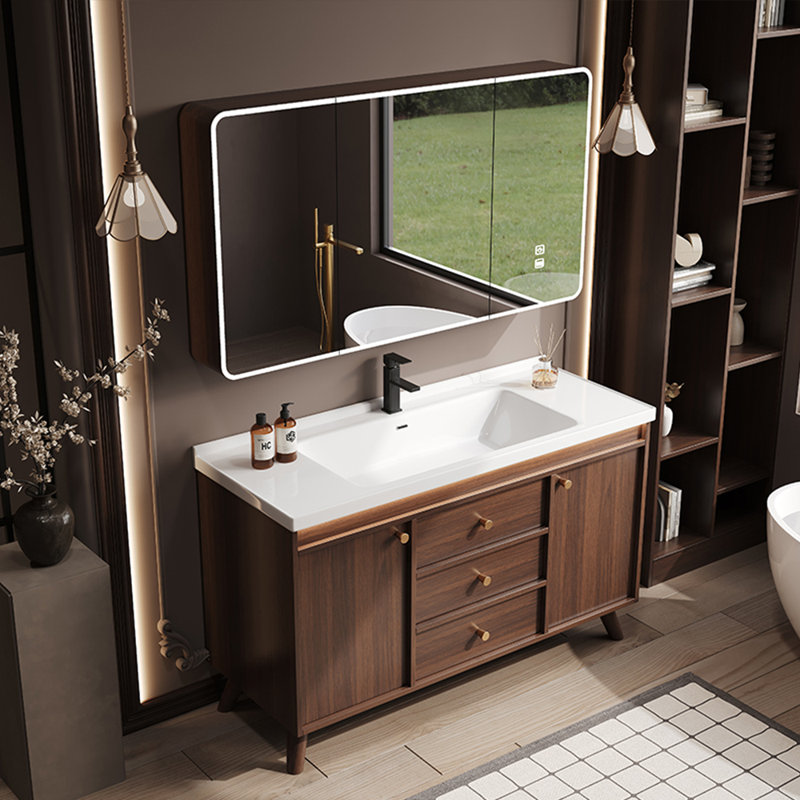High-end retro-style bathroom cabinet