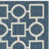 Arneshia Cotton Blue/Beige Area Rug