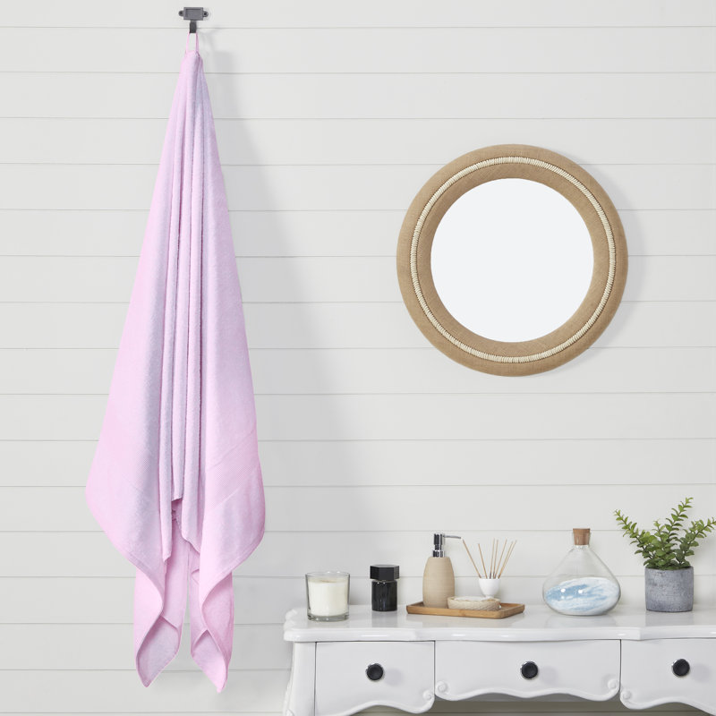 Serviette de bain 100% coton, Rosé