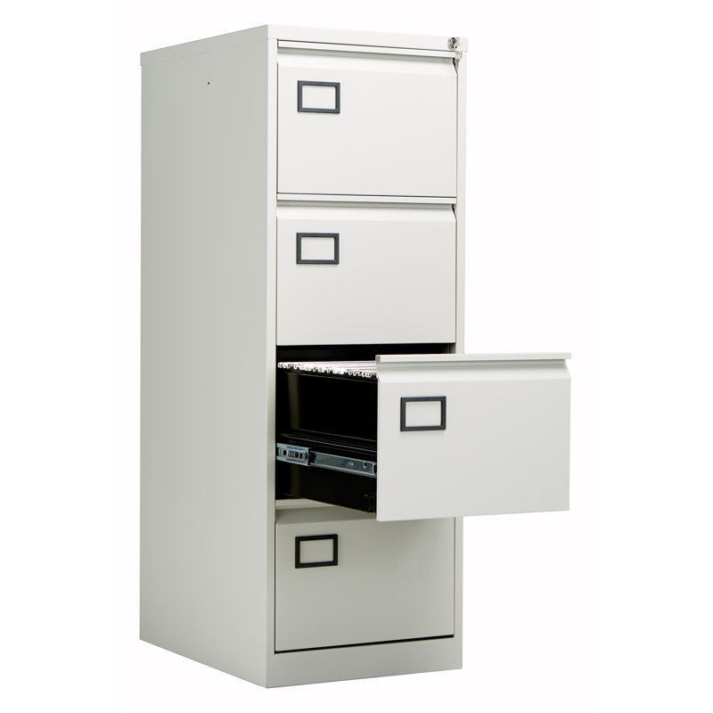 47cm Wide 4 -Drawer Steel File Cabinet, Grey