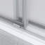 Porte de douche coulissante sans cadre avec verre transparent de 3/8 pouce (10 mm) pour salle de bain-112535318