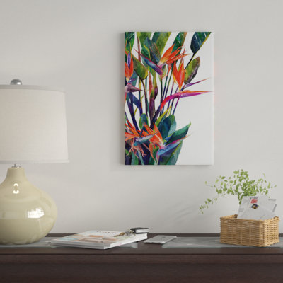«Bird of Paradise» par Maja Wronska - Estampe numérique sur toile tendue avec châssis