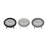 Modern & Contemporary Analog Metal Quartz Movement / Crystal Tabletop Clock in Black/White