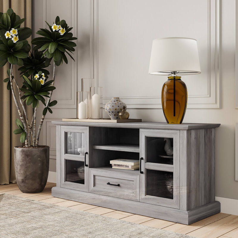 Ronneka TV Stand for TVs up to 60", Gray Wash
