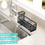 Porte-éponge pour évier de cuisine - Évier autonettoyant avec supports pour brosse et torchon, acier inoxydable