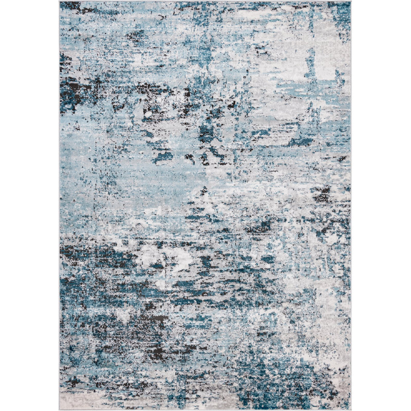 Abstract Indoor Rug, Rectangle 7' x 10'