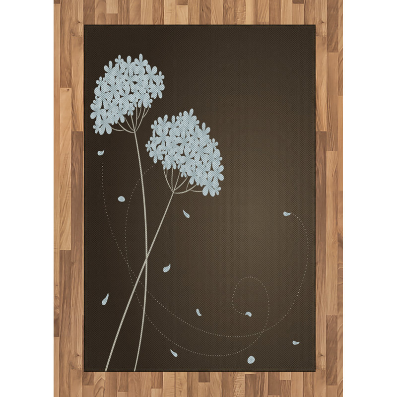 Shawnda Floral Hand Woven Area Rug, Rectangle 120 x 180cm
