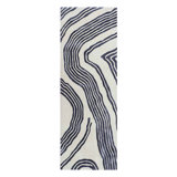 Dashing Away Abstract Area Rug in Ivory/Concrete Gray