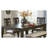 Dark Brown Extendable Rectangular Dining Table with Separate Leaf - Seats 6 - Oak Veneer and Engineered Wood