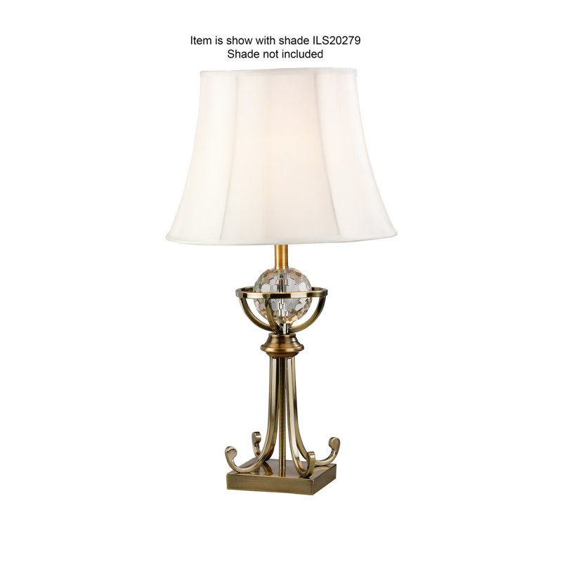 Conant Crystal Lamp Base Lamp, Gold