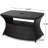 Side Table For Chaise Lounge - , Iron Frame, Patio Furniture, Doubles As Coffee Table, 22"D X 34"W 19.5"H Enough Space Small Dishes, 19.5"H,