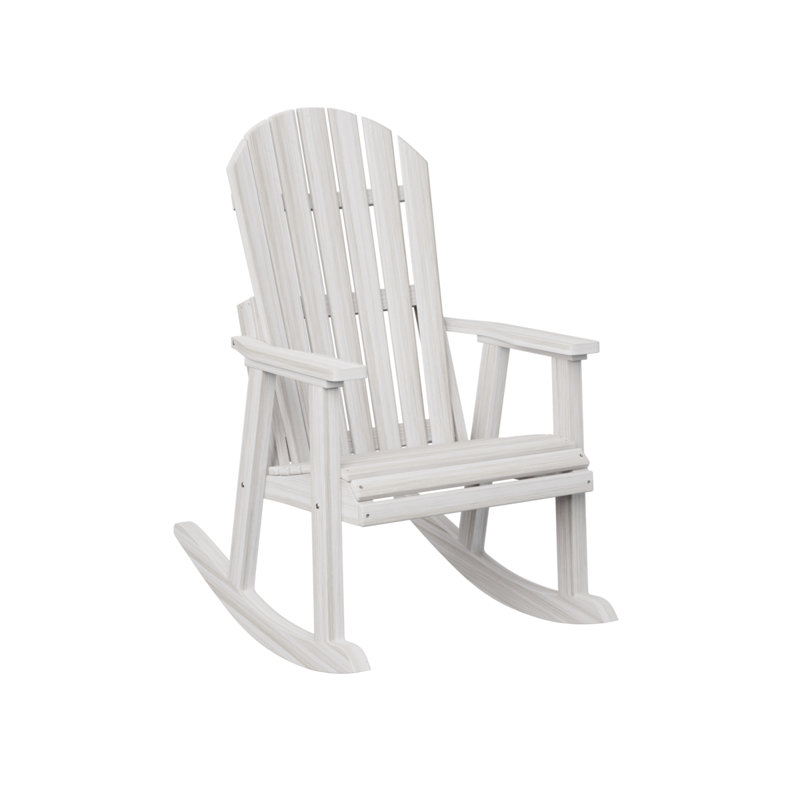 Berlin Gardens Comfo Back Natural Rocker, Seashell