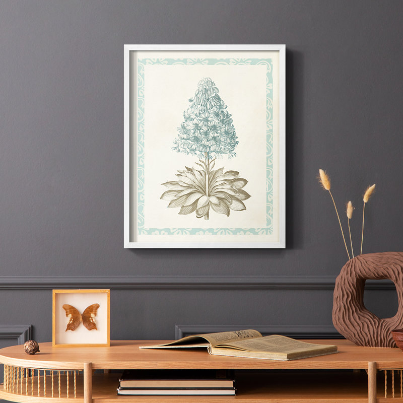 Reproduction encadrée Willow Blue Besler VI - bois massif, Blanc, H 20 po x l 16 po
