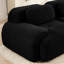 Fauteuil ergonomique modulaire en forme de L, extra-large et incurvé, en mousse haute densité 32D, recouvert de velours côtelé luxueux. Aucun assemblage requis. Base antidérapante noire. Parfait pour la maison et la chambre.