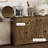 Sideboard Buffet Cabinet with Storage, 48" Kitchen Storage Cabinet with 2 Drawers and 4 Barn Doors, Farmhouse Coffee Bar Cabinet with Adjustable Shelves,wood-2090847020