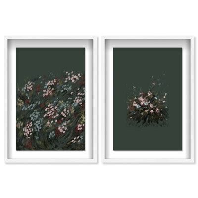 Subtle Universe Set Shadowbox Abstract Print by Oliver Gal, Black Frame, 10 x 15