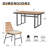 Kuwan 6-Person Rectangular Outdoor Dining Set with Cushions-386759907