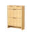 2-Drawer 2-Tip-Down Drawer Slatted Shoe Cabinet-1644791381