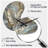 Gold Feather Extravaganza V - Boom Shape Unique Glam Feather Wall Clock-105565633