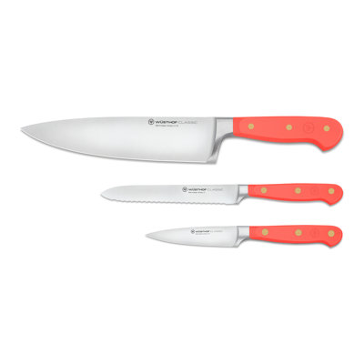 WSTHOF Classic Coral Peach 3-Piece Chef's Knife Set