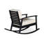 Chaise berçante en eucalyptus