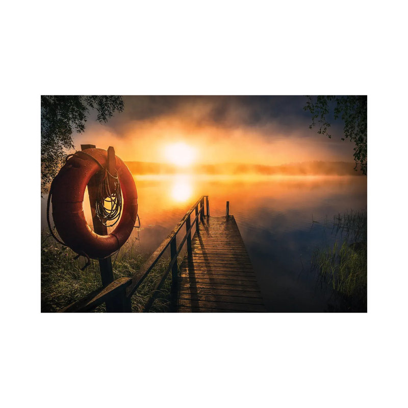 Morning Haze II by Lauri Lohi - Wrapped Canvas Print, 101.6 cm H x 66.04 cm W x 1.91 cm D