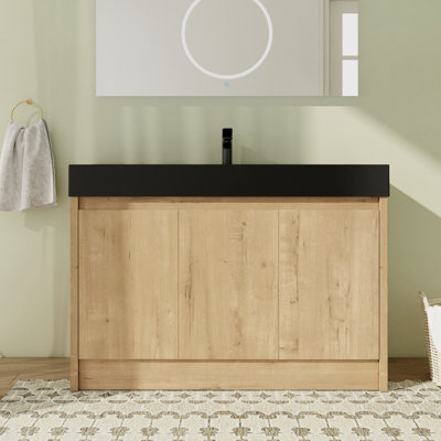 47.27'' Single Bathroom Vanity with Resin Top
