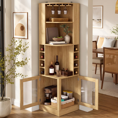 Meuble-bar de coin de style ferme