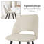 Velvet Upholstery Dining Chairs, Separate Legs, Adjustable Feet-2071207364-2071207365