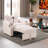 36.14'' Wide Modern Convertible Sleeper Chair Bed With Phone Holder And Cup Holders-854295097