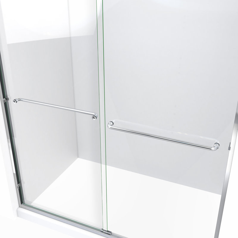 ESE 60" x 80" Polished Chrome Frameless Bypass Shower Door