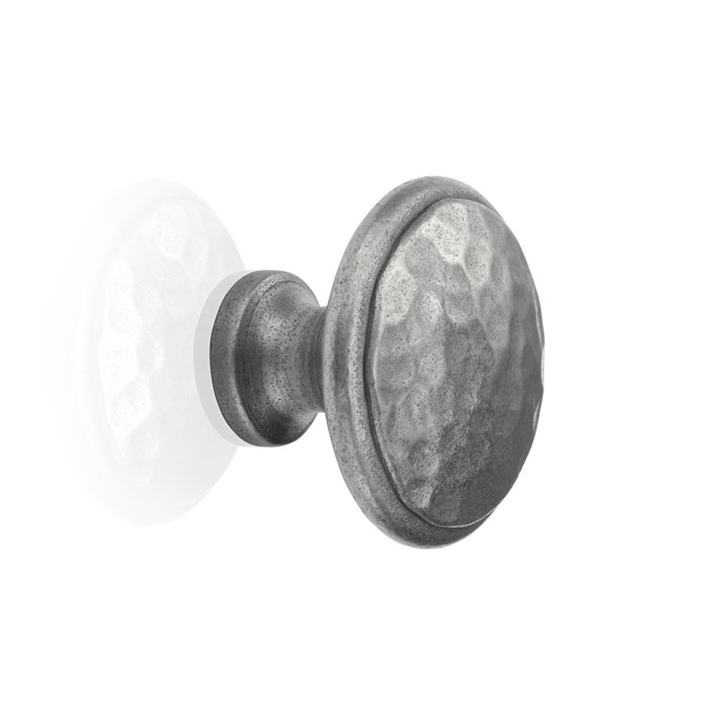 Poignée champignon Anvil 1,26 po de diamètre, Étain, H 1,26 po x l 1,57 po x P 1,57 po