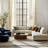 Mason 81 in. Modern Adjustable LED Arc Floor Lamp with Fabric Drum Shade and Weighted Marble Base-62954051