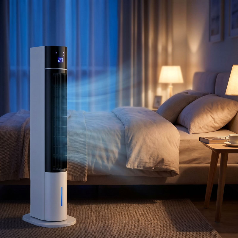Atf-010l 3-in-1 Cooling Tower Fan With Humidifier & Air Purifier, 60w, Uk Plug