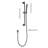 59-inch Hose Shower With 28-inch Slide Bar - Adjustable Height Head Nozzles Stainless Steel Matte Black Design Adjustable, Strong Finish