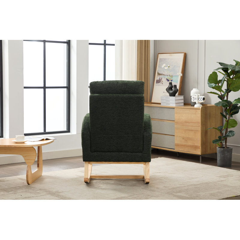 Chaise berçante Modern, Vert foncé
