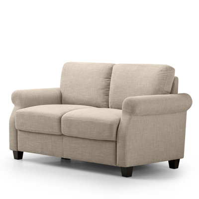 Templeton Sofa - Classic Tufted Fabric Couch with Foam and Fiber Cushions - Tool-Free Assembly - Easy Care and Built to Last - Compact Sofa for Small Spaces - 2-Year Warranty