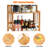 Cabinet System Bamboo Spice Rack with Adjustable Racks
