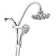 6-Inch Multi Function Dual Shower Head with 2 Flexible Bars