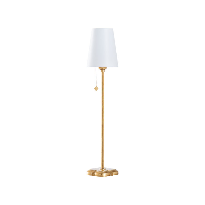 Quatrefoil Table Lamp - Gold Leaf