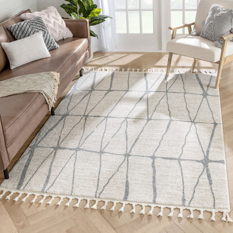 Serenity Geometric Synthetic Area Rug, Rectangle 120 x 160cm