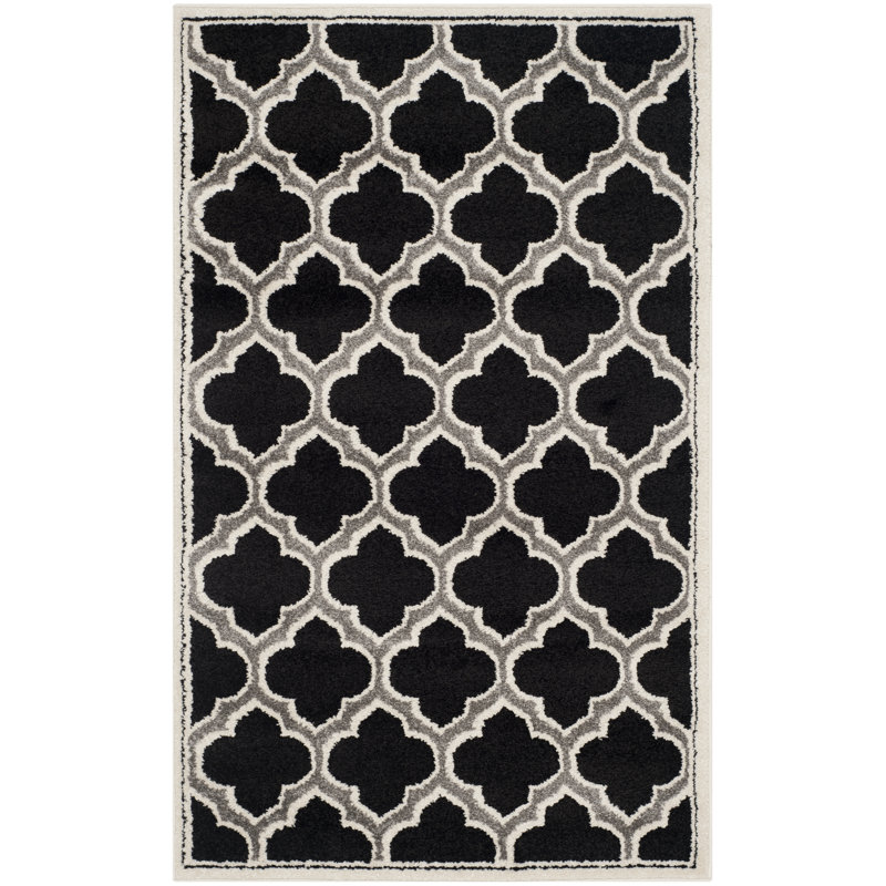 Kimbrough Geometric Hand Woven Indoor / Outdoor Area Rug, Rectangle 91 x 152 cm