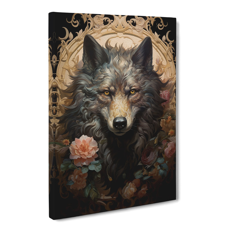 Wolf Baroque - Print, 76cm H x 50cm W x 3cm D