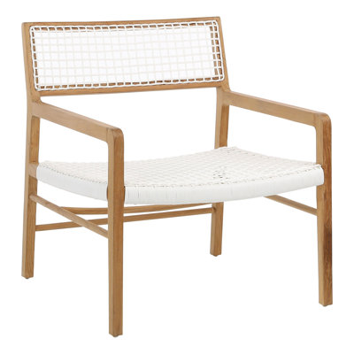 Chloe 26" W Armchair with White Seat