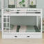 Wood Bunk Bed With Ladder And Trundle-676337623