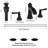 Widespread Waterfall 2-Handle Bathroom Sink Faucet with Drain Assembly-126537141