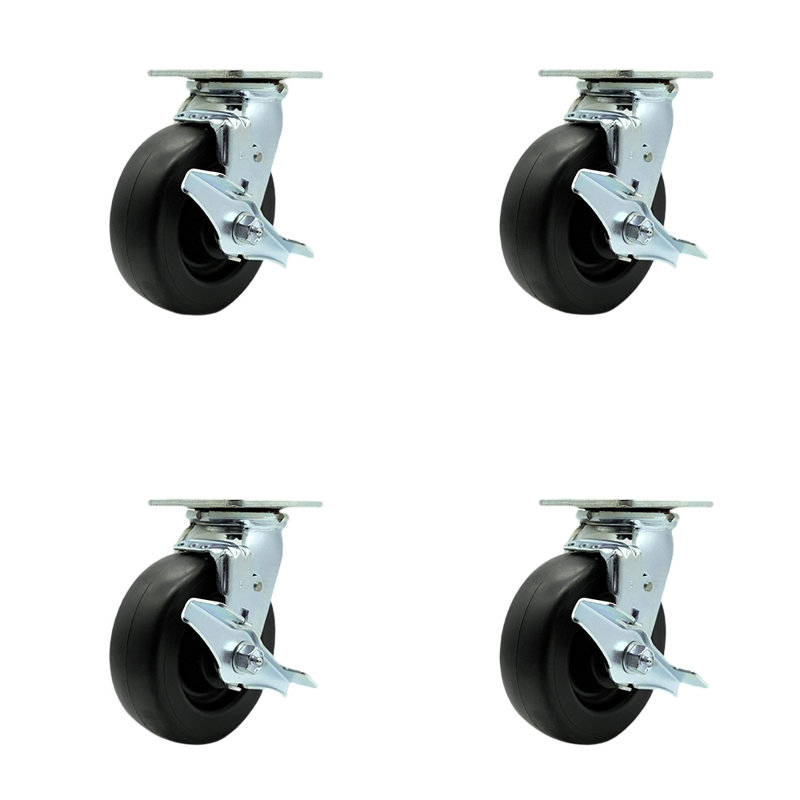 Ensemble de 4 roulettes en polyoléfine