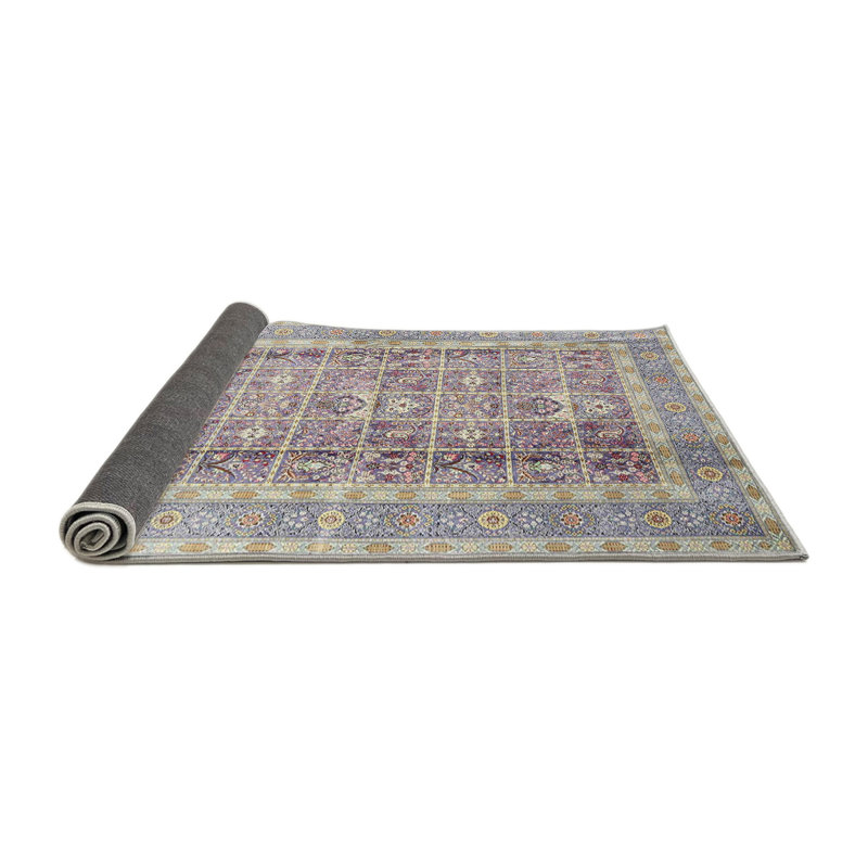 Tapis traditionnel mauve / bleu / vert Lili, Rond 8 pi