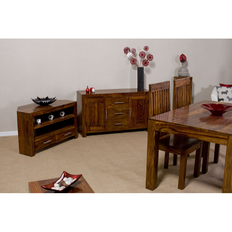 Harvey 120cm Solid Wood Sideboard